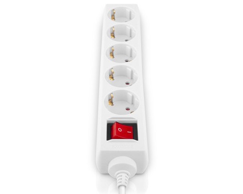 Мережевий фільтр живлення REAL-EL RS-Protect M 1.8m, white (EL122300025)