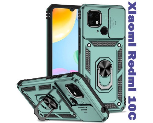 Чохол до мобільного телефона BeCover Military Xiaomi Redmi 10C Dark Green (708335)
