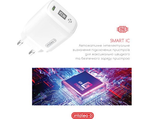 Зарядний пристрій Intaleo TCGQPD125 1хType-C 3A/25W QC/PD3.0 (1283126538827)