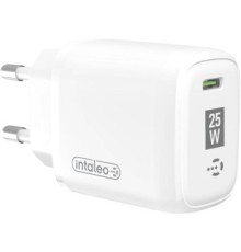 Зарядний пристрій Intaleo TCGQPD125 1хType-C 3A/25W QC/PD3.0 (1283126538827)