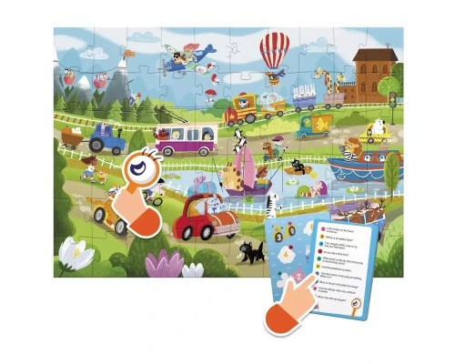 Пазл DoDo Віммельпазл Диво-транспорт, 60 елементів (300561)