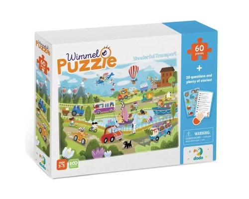 Пазл DoDo Віммельпазл Диво-транспорт, 60 елементів (300561)