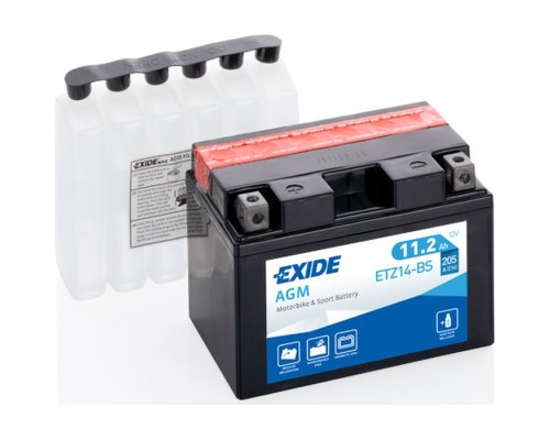 Акумулятор автомобільний EXIDE AGM 11,2Ah (+/-) (205EN) (ETZ14-BS)