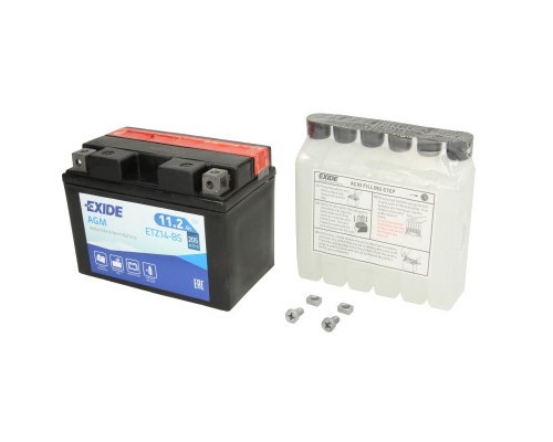 Акумулятор автомобільний EXIDE AGM 11,2Ah (+/-) (205EN) (ETZ14-BS)