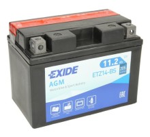 Акумулятор автомобільний EXIDE AGM 11,2Ah (+/-) (205EN) (ETZ14-BS)