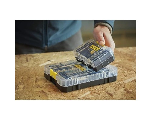 Набір свердл і біт Stanley FatMax, Phillips, Pozidriv, Torx, Pz1, Ph1, T20, L 25, 50 мм, 19 шт, кейс (STA88554)