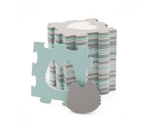 Дитячий килимок Kinderkraft Luno Shapes Mint 30 елементів (5902533919321) Дитячий килимок Kinderkraft Luno Shapes Mint 30 елементів (5902533919321)
