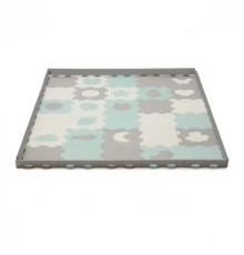Дитячий килимок Kinderkraft Luno Shapes Mint 30 елементів (5902533919321)