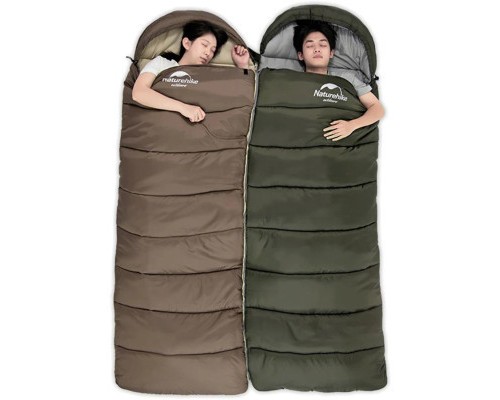 Спальний мішок Naturehike U150 NH20MSD07 Brown Right (6927595764381-R)