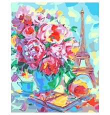 Картина по номерам Santi Квітучий Париж 40*50 см (954489)