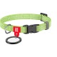 Нашийник для тварин WAUDOG Re-cotton з QR паспортом для котів та дрібних порід собак XS салатовий (16405)