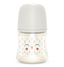 Пляшечка для годування Suavinex Bonhomia, повільний потік, 150 мл біла (307833)