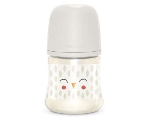 Пляшечка для годування Suavinex Bonhomia, повільний потік, 150 мл біла (307833)