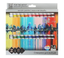 Акрилові фарби ZiBi ART Line -2 24 кольорів х 12 мл (ZB.6664)