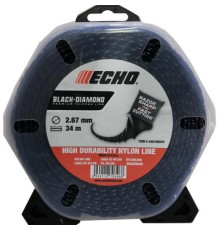 Жилка косильна ECHO d-2,67мм 34м Black Diamond (340105070)