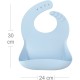 Слинявчик MinikOiOi силіконовий 100% BASICS - Mineral Blue (101020053)