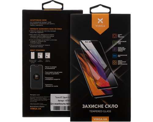 Скло захисне Vinga Tecno KI7 (Spark 10 Pro) (VGTKI7)