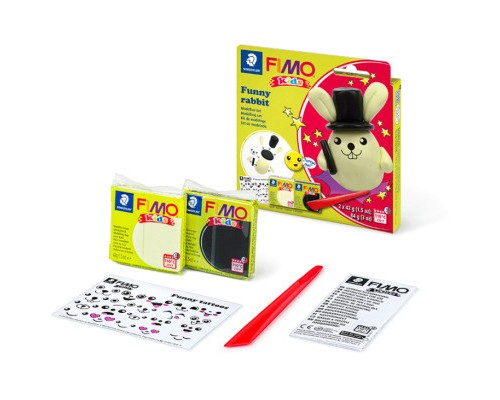 Набір для творчості Fimo Kids Зайчик 2 кольори х 42 г (4007817078723)