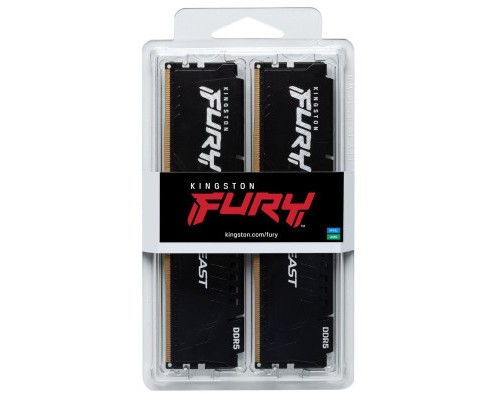 Модуль пам'яті для комп'ютера DDR5 16GB (2x8GB) 5200 MHz Beast Black Kingston Fury (ex.HyperX) (KF552C36BBEK2-16) Модуль пам'яті для комп'ютера DDR5 16GB (2x8GB) 5200 MHz Beast Black Kingston Fury (ex.HyperX) (KF552C36BBEK2-16)