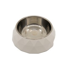 Посуд для собак KIKA Миска Diamond L біла (SDML991053LB)
