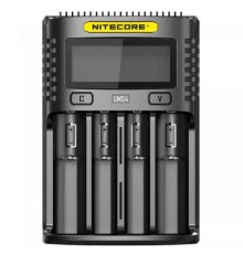 Зарядний пристрій для акумуляторів Nitecore Digicharger UMS4 (4 channels, LCD, Li-ion, IMR, Ni-Mh, Ni-Cd, 4A) (UMS4)
