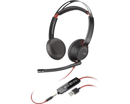 Навушники Poly BlackWire 5220 USB-A HS Stereo (80R97AA)