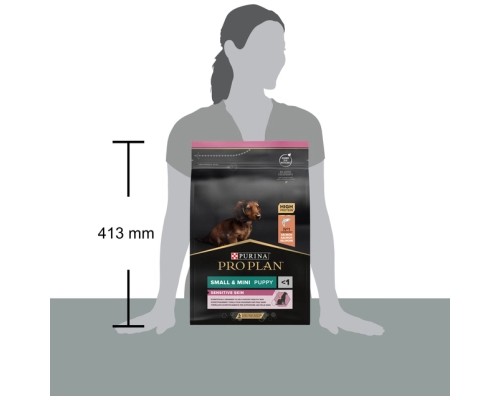 Сухий корм для собак Purina Pro Plan Small&Mini Puppy Sensitive Skin з лососем 3 кг (7613035123809)