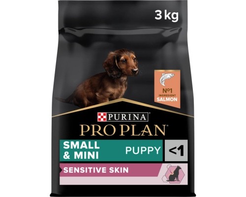 Сухий корм для собак Purina Pro Plan Small&Mini Puppy Sensitive Skin з лососем 3 кг (7613035123809)