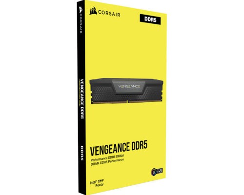 Модуль пам'яті для комп'ютера DDR5 32GB (2x16GB) 5600 MHz Vengeance Black Corsair (CMK32GX5M2B5600C40)