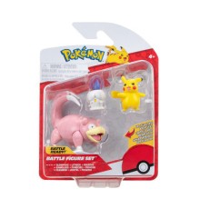 Фігурка Pokemon набір W18 - Пікачу, Літвік, Слоупок (PKW3056)