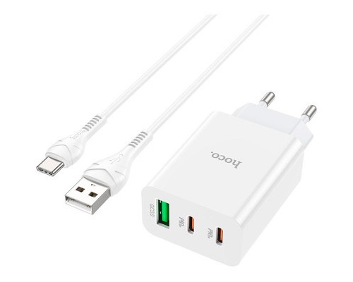 Зарядний пристрій HOCO C99A charger set (Type-C) White (6931474767585)