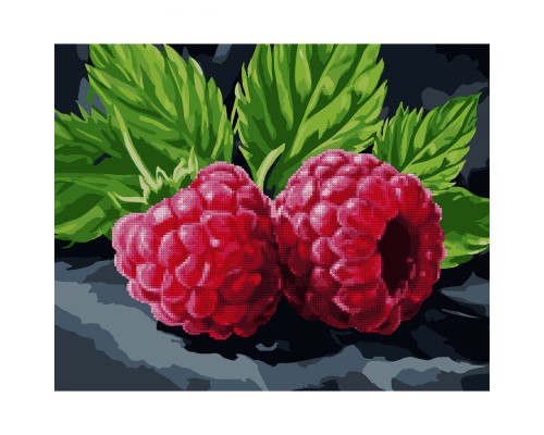 Картина по номерам Santi Соковита малина, 40*50 см алмазна мозаїка (954873)