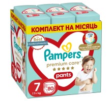 Підгузки Pampers Premium Care Pants Трусики Розмір 7 (17+ кг) 80 шт. (8700216338981)