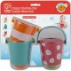 Іграшка для ванної Hape Щасливі відерця 3 шт (E0205)