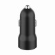 Зарядний пристрій Gembird 1xUSB-A (18W QC3.0) + 1xUSB-C (20W PD) black (TA-UC-A2PDQC20-CAR-01)