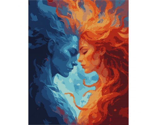 Картина по номерам Santi З алмазною мозаїкою Зустріч стихій 40 х 50 см (954908)