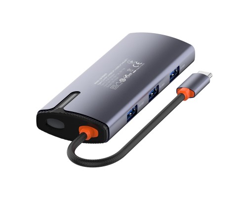 Порт-реплікатор ColorWay Docking Station USB-C 6-в-1 Type C PD 100W/USB3.0х3/USB2.0/RJ45 (CW-HUB03)