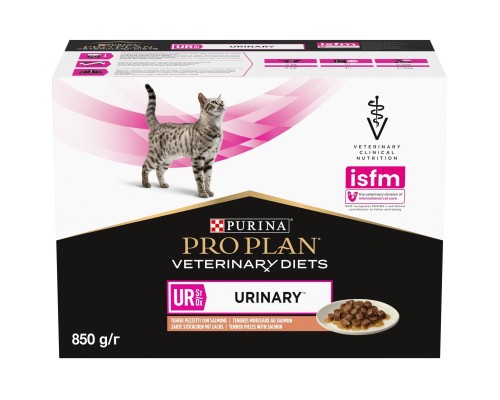 Вологий корм для кішок Purina Pro Plan Veterinary Diets UR ST/OX Urinary З лососем 10 x 85 г (8445290093851) Вологий корм для кішок Purina Pro Plan Veterinary Diets UR ST/OX Urinary З лососем 10 x 85 г (8445290093851)