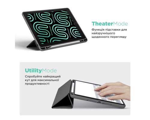 Чохол до планшета Armorstandart Smart Fold Pen Apple iPad Air 11 (2024) Dark Grey (ARM78116)