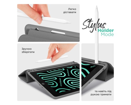 Чохол до планшета Armorstandart Smart Fold Pen Apple iPad Air 11 (2024) Dark Grey (ARM78116)