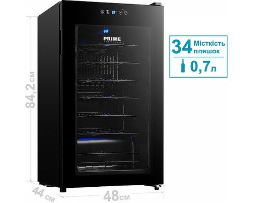 Холодильник PRIME Technics PWC 8634 EB