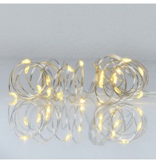 Гірлянда YES! Fun Нитка на мідному дроті 20 LED Жовта 2 м Статична На батарейках (975023)