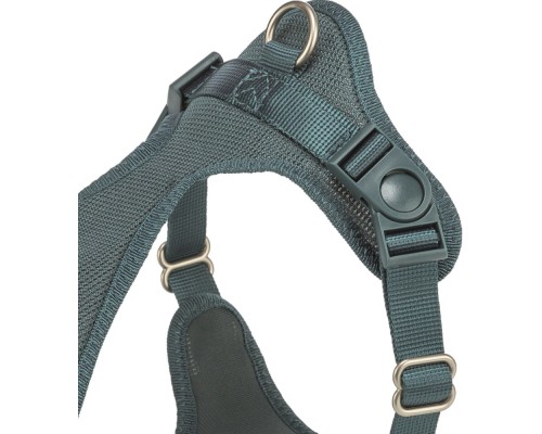 Шлея для собак Trixie Comfort М'яка XXS-XS 28-40 см 15 мм Синьо-зелена (4053032679146)