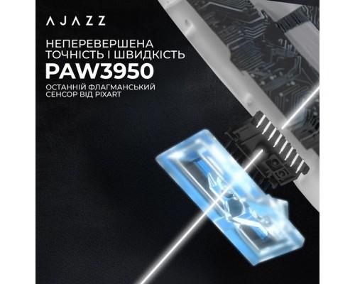 Мишка Ajazz AJ159 APEX Wireless/Bluetooth/USB White (AJM159-A-W)