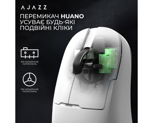 Мишка Ajazz AJ159 APEX Wireless/Bluetooth/USB White (AJM159-A-W)