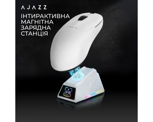 Мишка Ajazz AJ159 APEX Wireless/Bluetooth/USB White (AJM159-A-W)