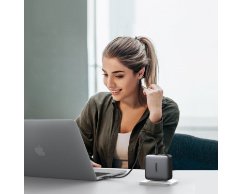 Зарядний пристрій Ugreen 4xUSB 100W (3xUSB-C+USB-A) Gan Tech Fast GAN Charger black CD226 (40747)