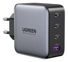 Зарядний пристрій Ugreen 4xUSB 100W (3xUSB-C+USB-A) Gan Tech Fast GAN Charger black CD226 (40747)