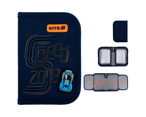 Пенал Kite 622 Speed Zone, 1 відділення, 2 відворот (K25-622-4)