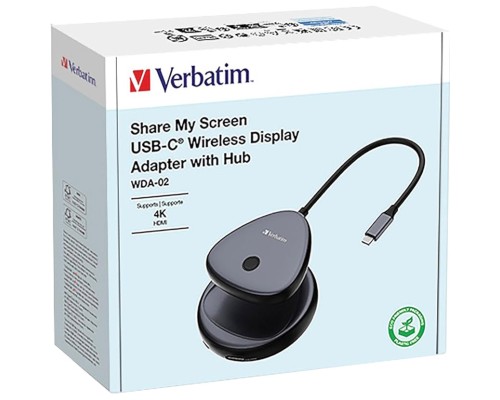 Адаптер Share My Screen 4K USB-C with WDA-02 Verbatim (32147)